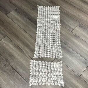 Two white vintage dollies